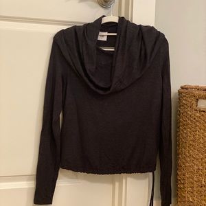 Cabi- small cropped cowl neck top